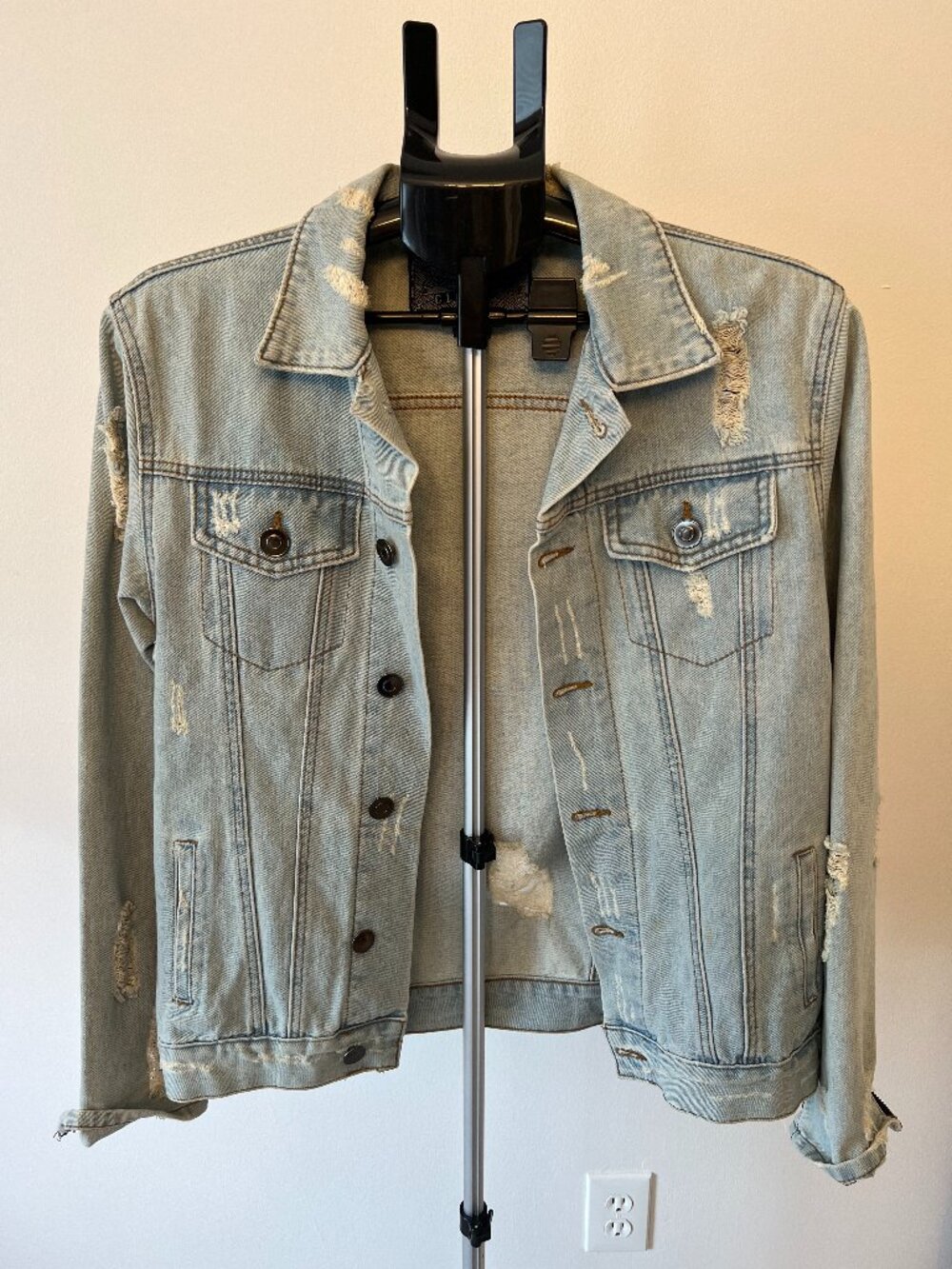 Distressed Denim Jacket